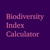Biodiversity Index Calculator